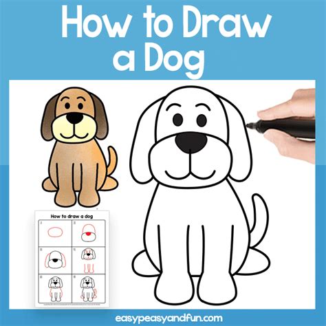 dog guided drawing